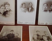 Antique Cabinet Card Photos of Families