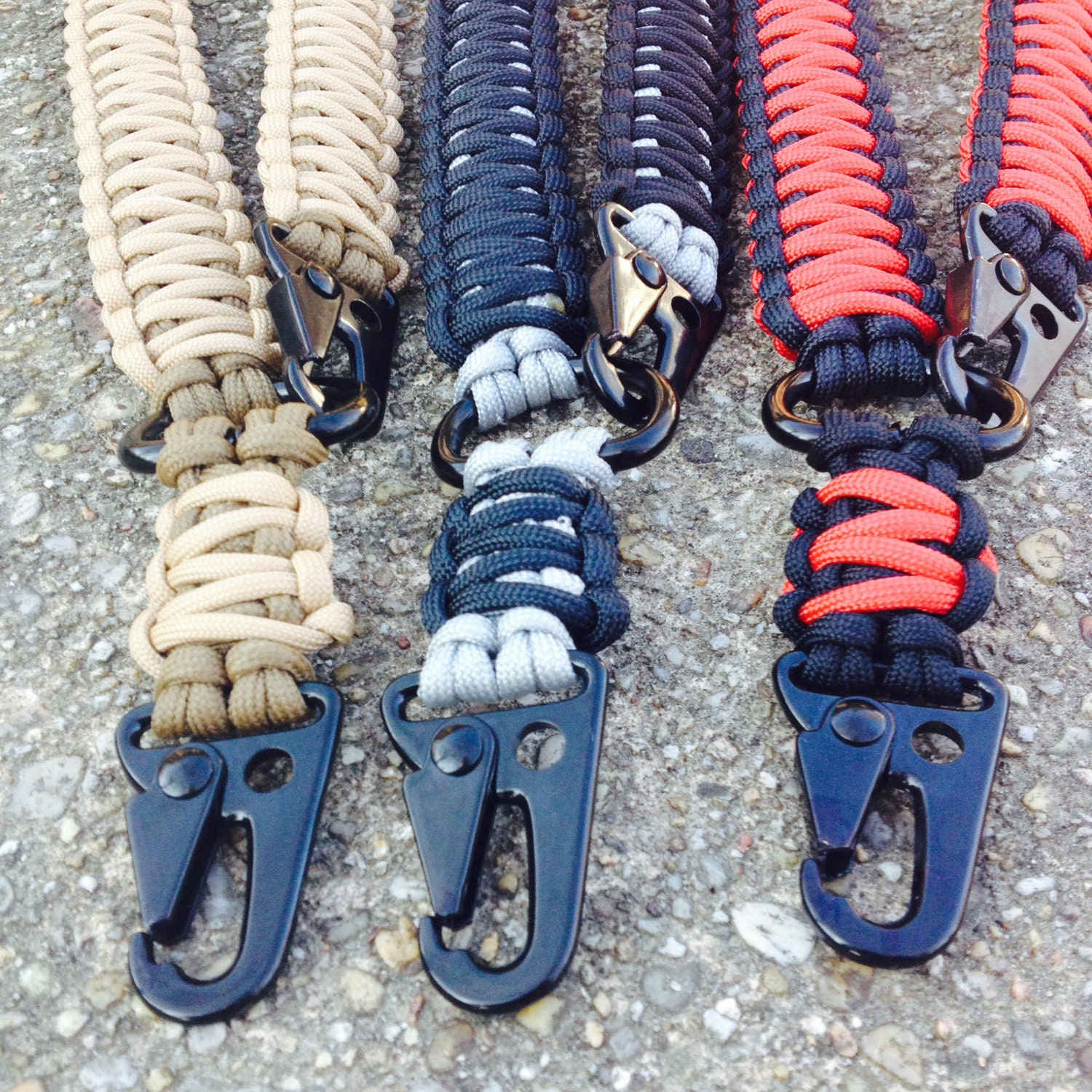 1 and 2 point 550 paracord Rifle slings