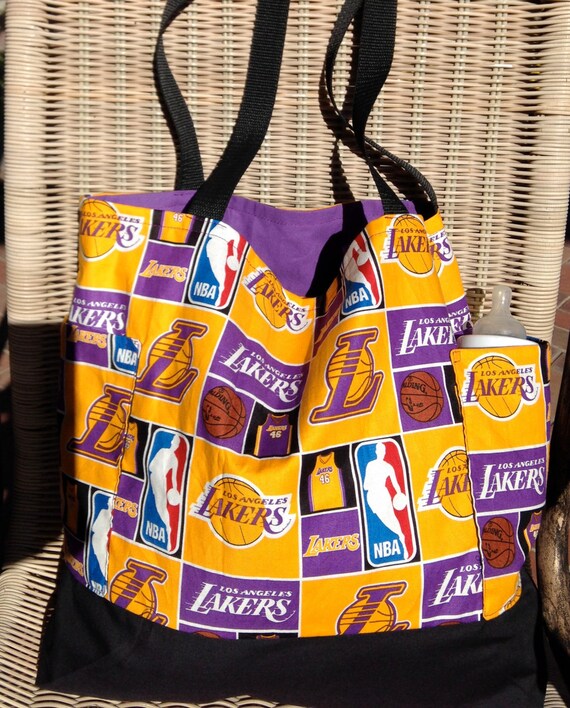 Los Angeles Lakers Diaper Bag Custom Tote Bag Purse Basketball ...