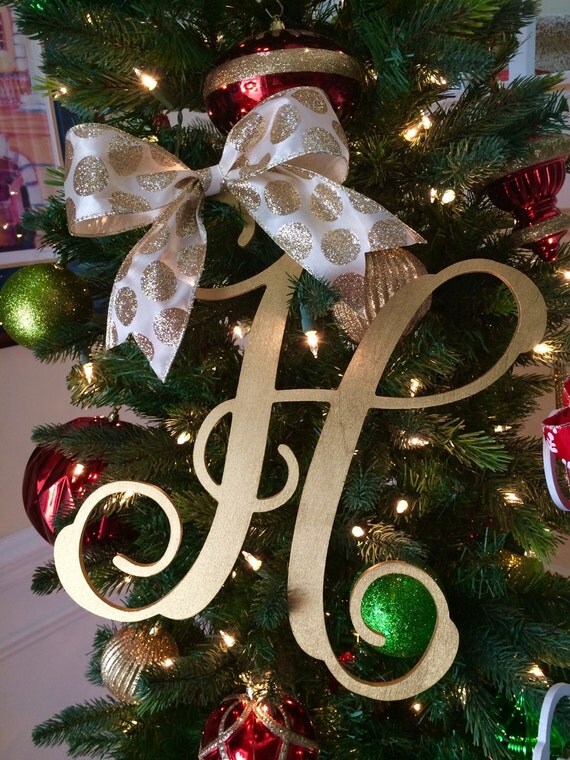 items similar to merry monogram tree topper items similar to merry monogram tree topper