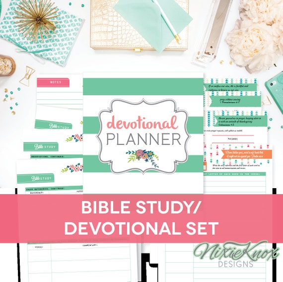 Daily Devotional Printable Set Full & Half by PerennialPlanner