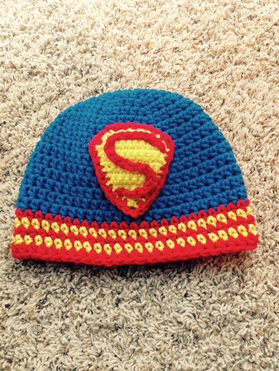Crochet Superman hat