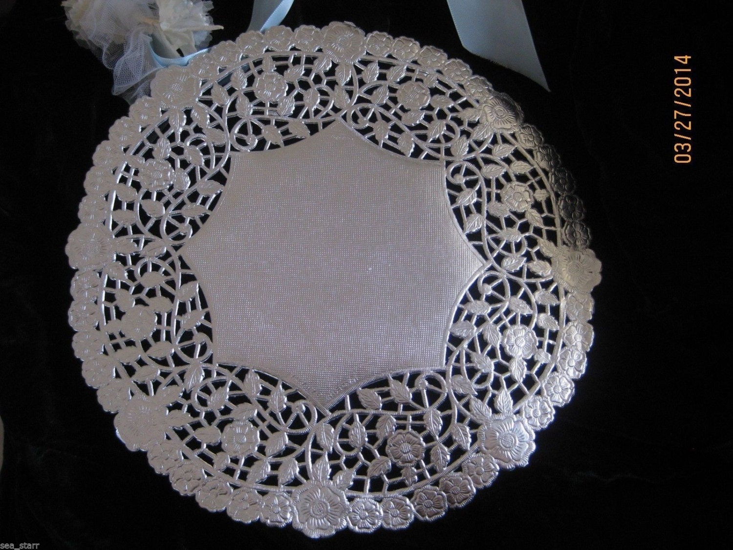 10 Inch Round Silver Foil Paper Lace Doilies Craft Cards Pcs 2 99