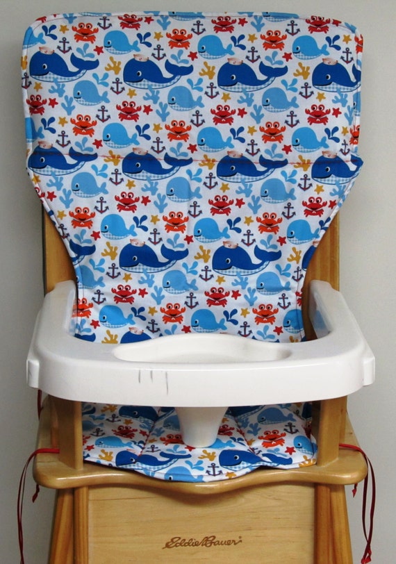 eddie bauer older wooden high chair pad replacement cover