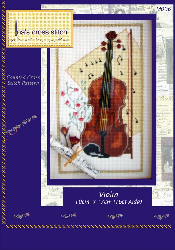 Items similar to Violin Counted Cross Stitch Pattern on Etsy