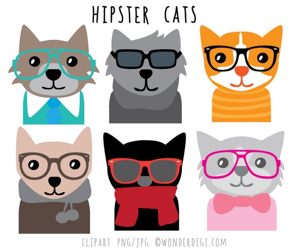 cat clip art etsy - photo #28