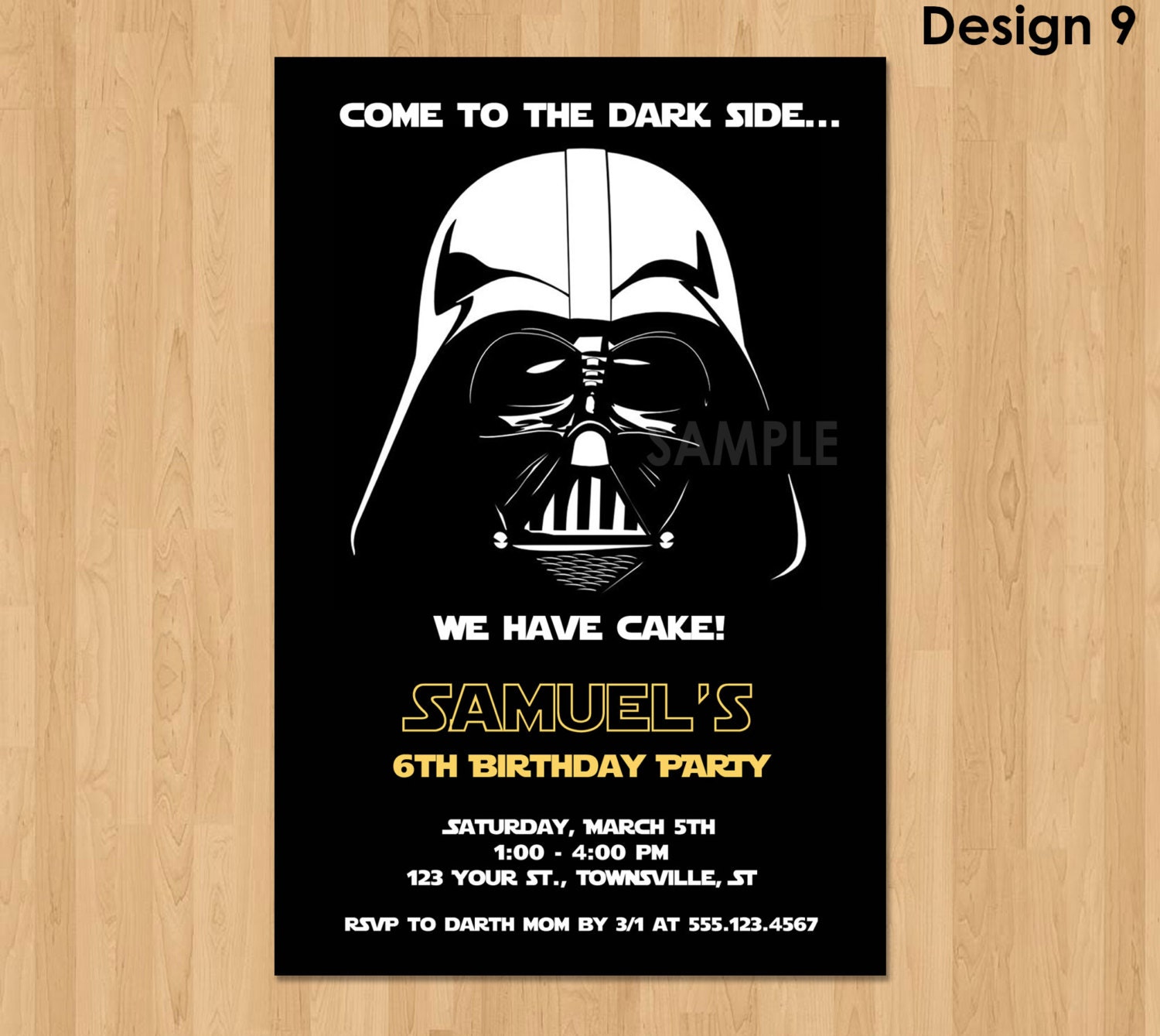 Star Wars Photo Invitations 10