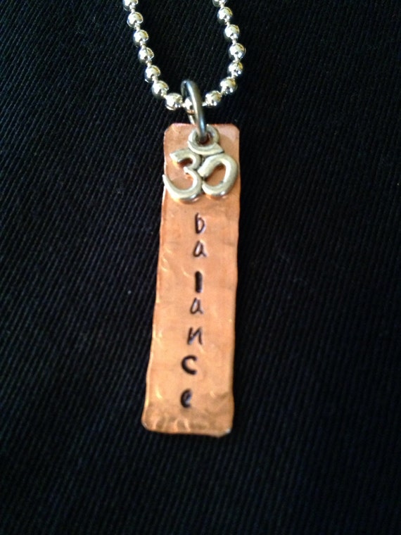 Balance necklace by SimplyMetalMinnesota on Etsy