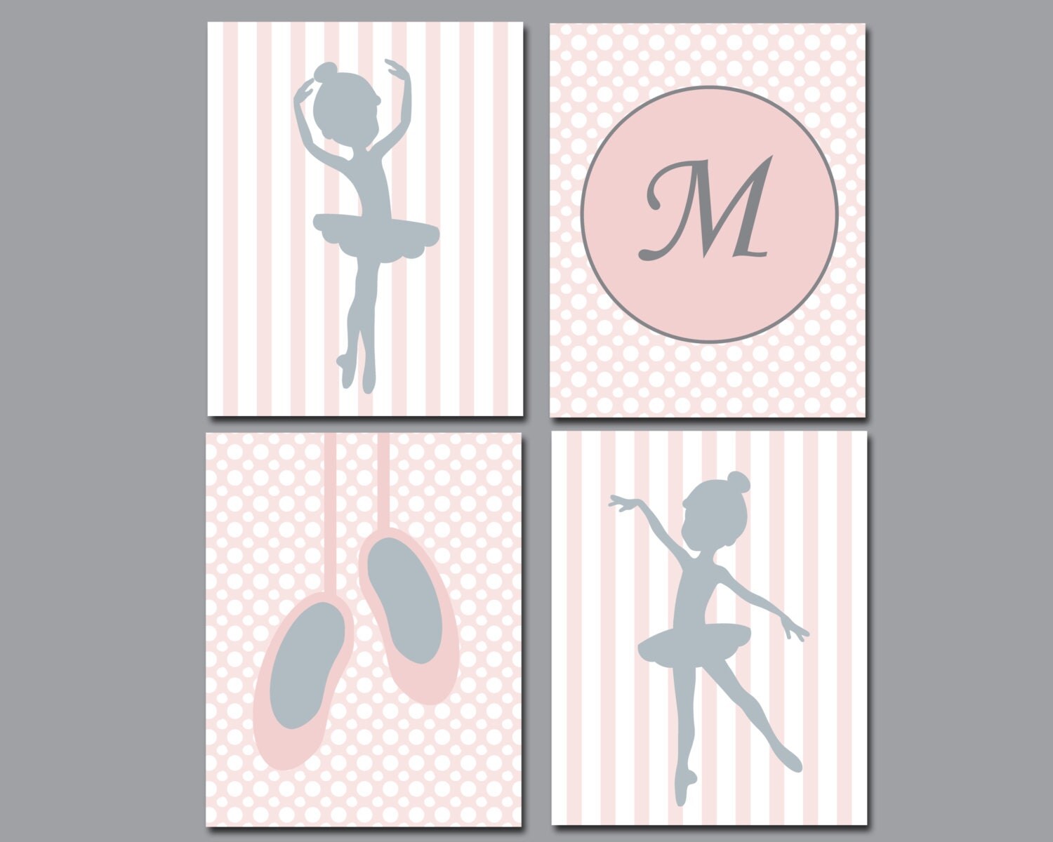 Ballerina Nursery Art Baby Girl Ballerina Decor Print with