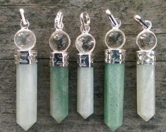 Jade Pendant With Quartz