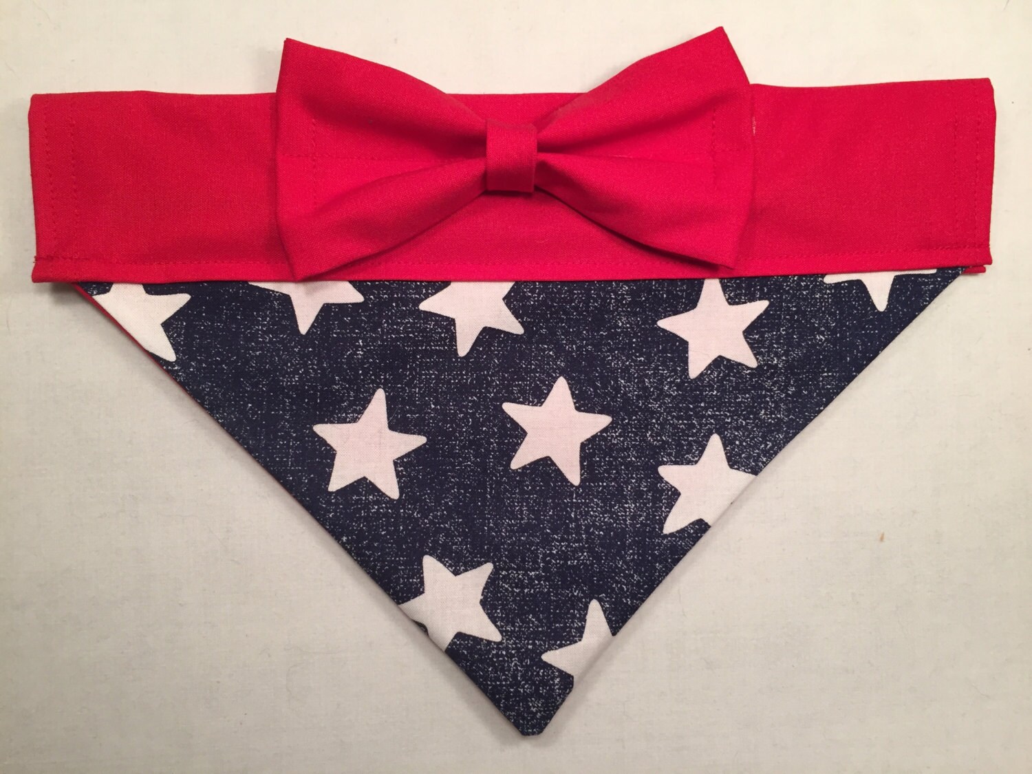 Dog Bandana Red White and Blue Stars Bandana