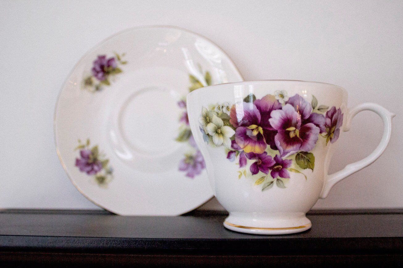 Duchess Fine Bone China Tea Cup and Saucer by BringItBackTuesday