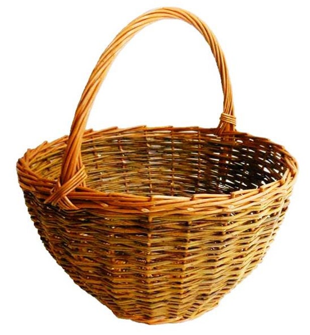 Make this willow Shopping Basket a weaving kit for complete