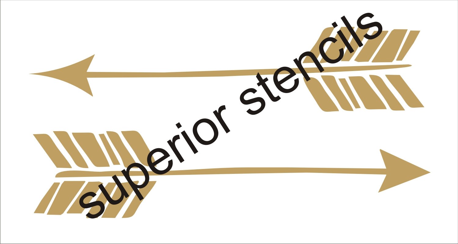 Arrow Stencils 2 Arrows 7 Sizes Create your by SuperiorStencils