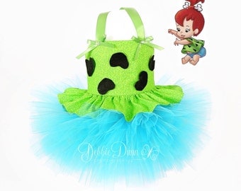 Pebbles TuTu Dress New two piece outfit 4T - 6T halloween costume