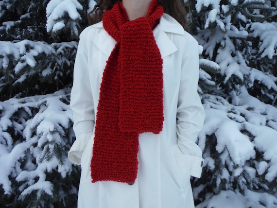 Red Winter Scarf