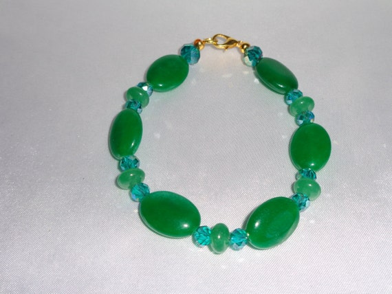 Emerald and Jade Bracelet