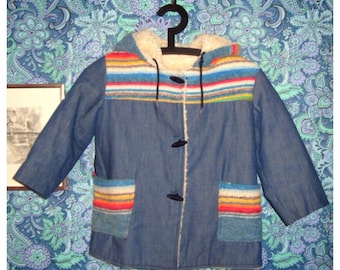 Kids Southwestern Denim Jacket