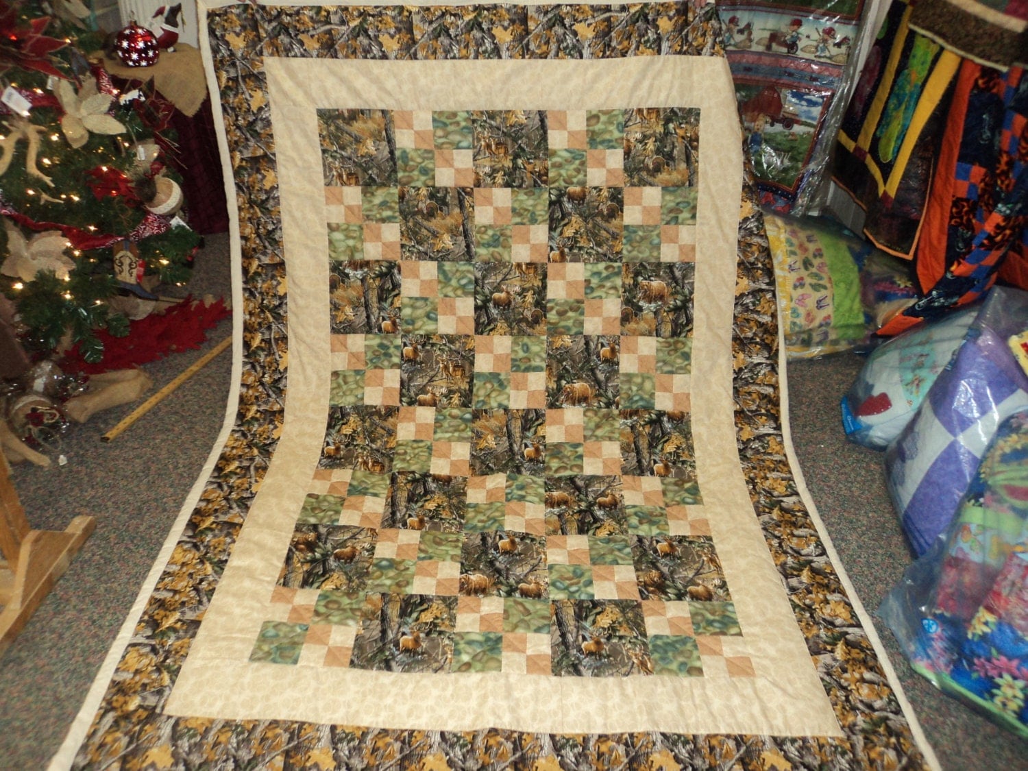 Wildlife Camo Quilt by MamasSanity on Etsy