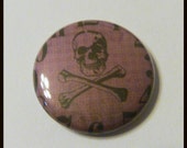 Dead O'Clock Skull and Crossbones Pin