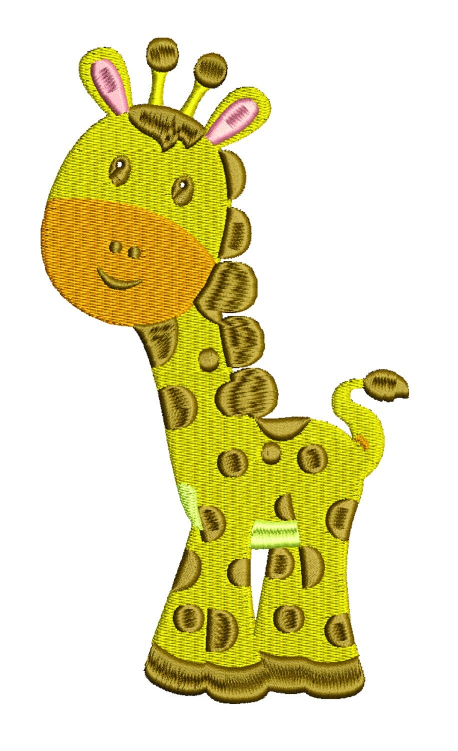 Cute Giraffe Machine Embroidery Design File Pattern .vip .vp3