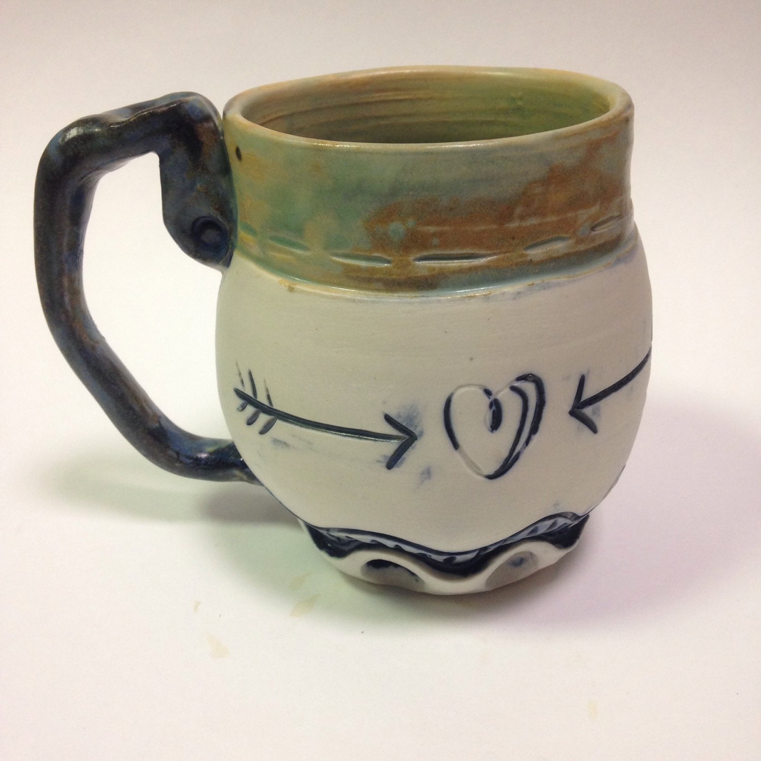 Pint size Handmade Ceramic Beer Stein Dishwasher and Microwave