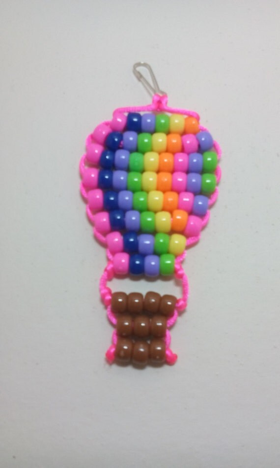 Hot Air Balloon Bead Pet Keychain