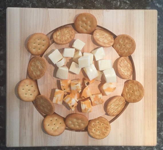 Two Sided Custom cheese and cracker board; personalization available