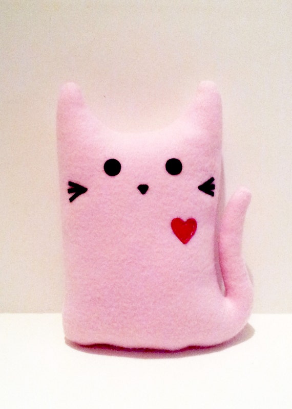 valentine stuffed cat