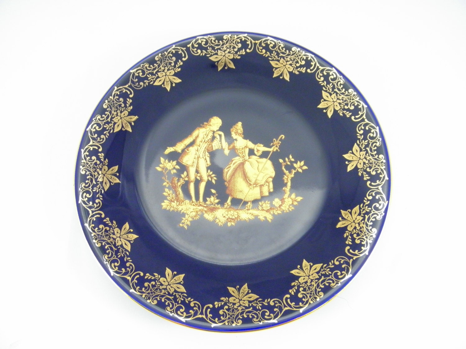 Vintage 1970's Limoges Porcelain Plate The