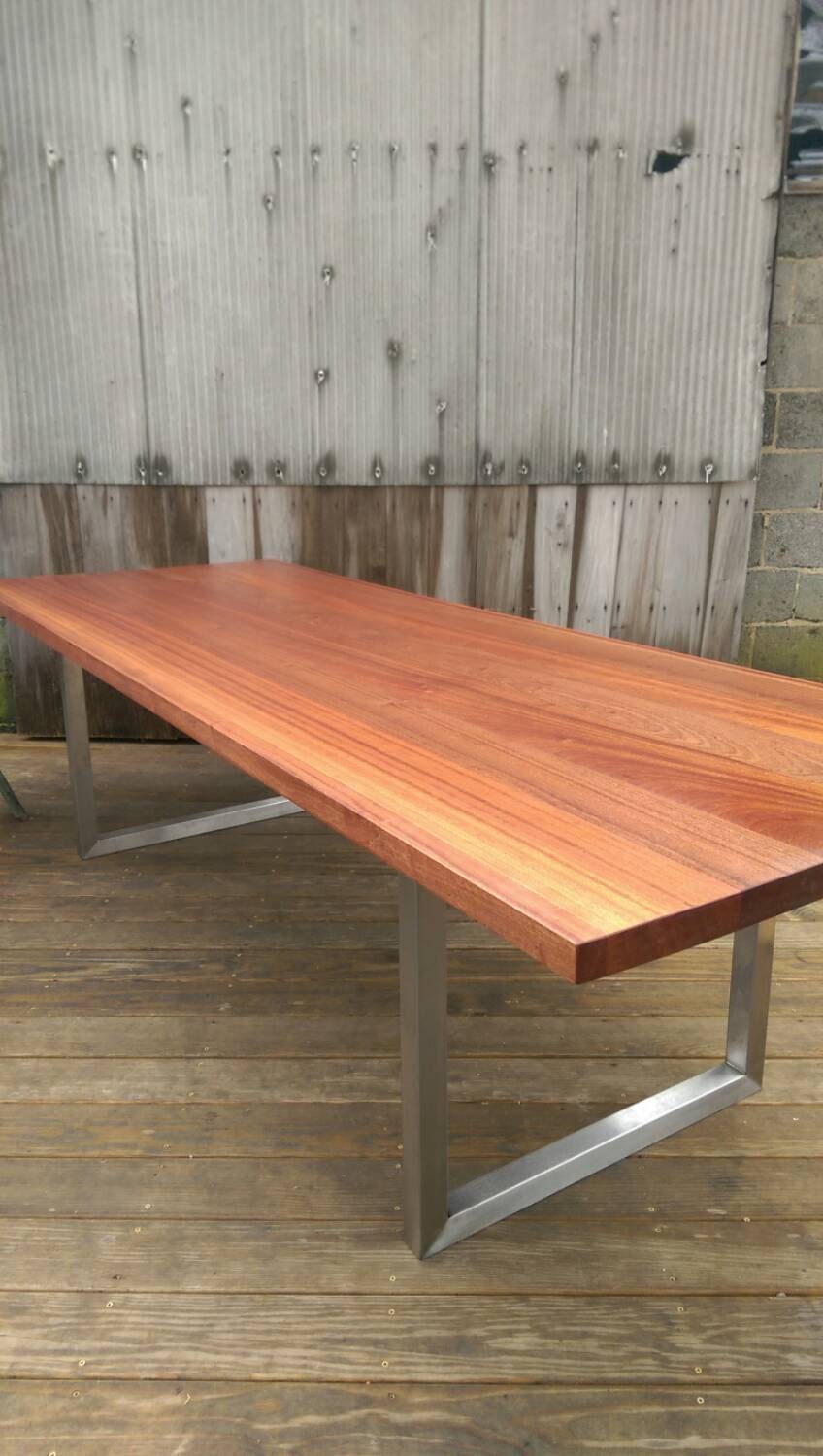 DINING TABLE Stainless Steel Modern by IndustrialFarmHouse