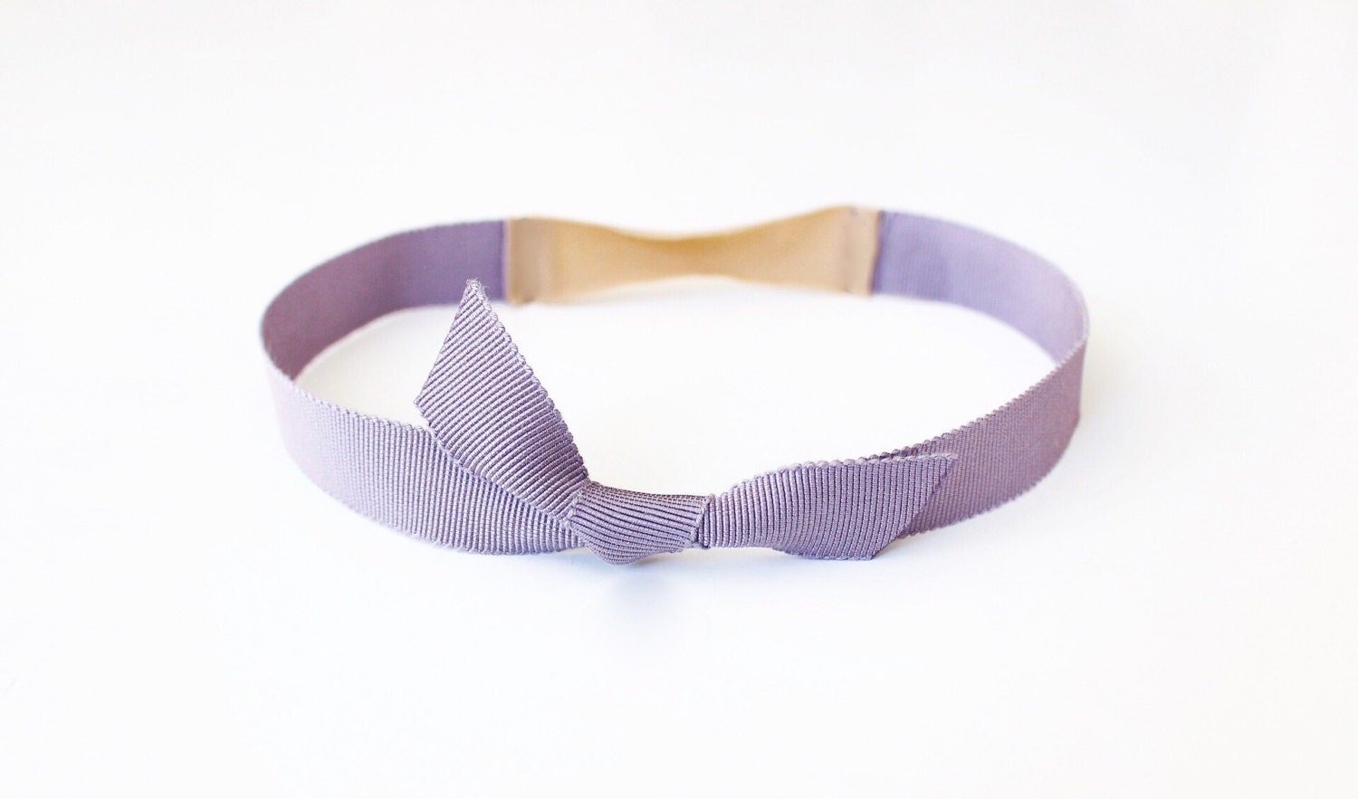 vintage grape grosgrain knot headband