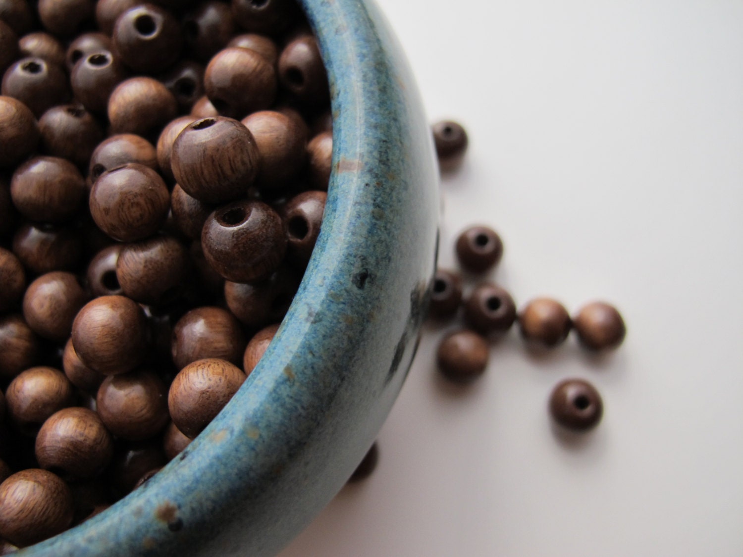 108 Mala Beads Walnut Wood Beads 8mm Mala Beads Natural Walnut