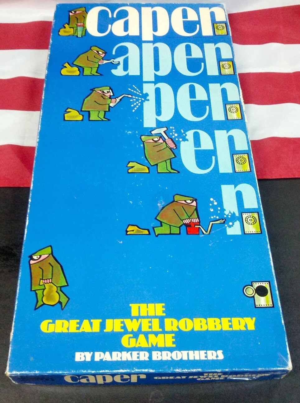 Rare Vintage Board Game CAPER Cops & Robbers like crime