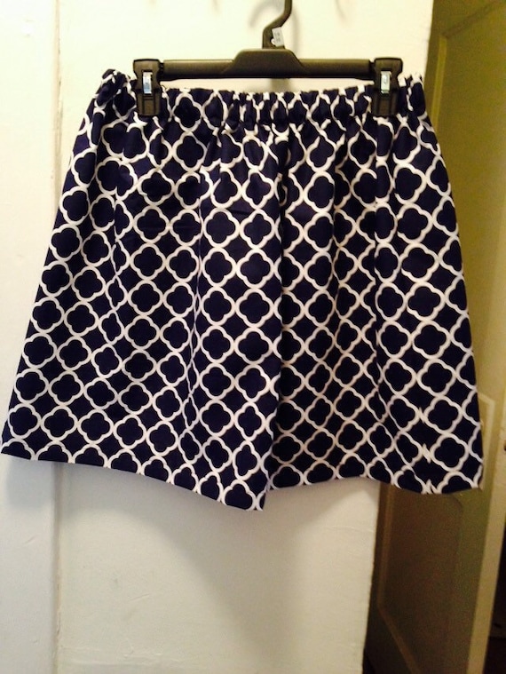 Items similar to Handmade skirt. Women Cotton blue skirt. Hand-made by ...