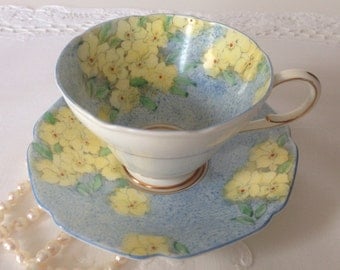 Hand Painted Paragon China Tea Cup & Saucer
