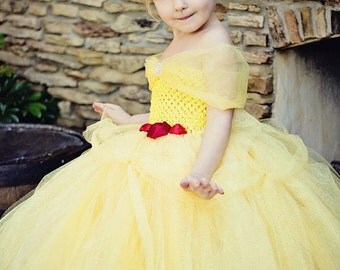 Disney Princess Belle Tutu Dress by TutieCutieTutus on Etsy