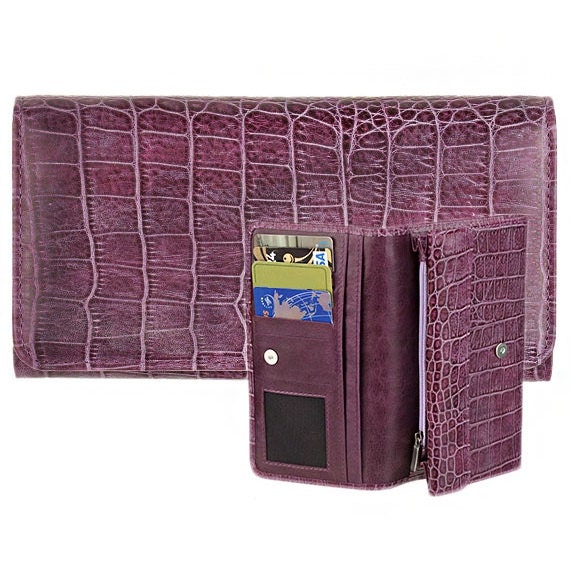 Skinny Purple wallet women Wallet Beautiful wallet by CherePafos
