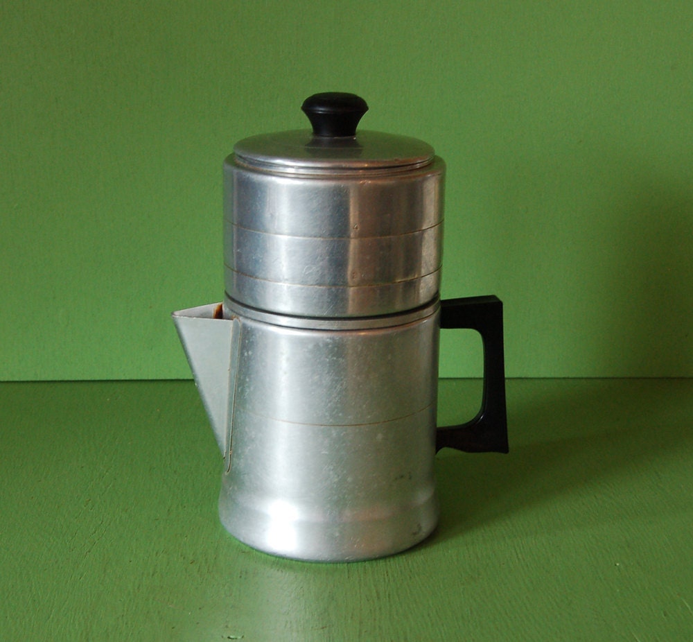 Aluminum drip coffee pot