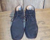 Vintage Chocolate Johnston  Murphy Chukka Suede Ankle Mens Boots size ...