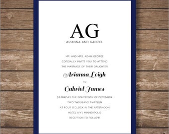 Printable Forest Wedding Invitation Suite by Ravenandrook on Etsy