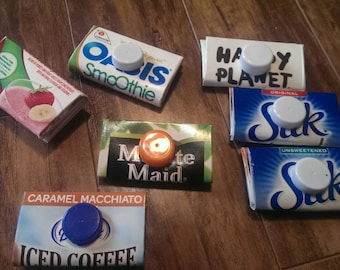 Mylk/ Juice Carton Coin Purses- Buisness Card Holder/ Gift Cards- Recycled