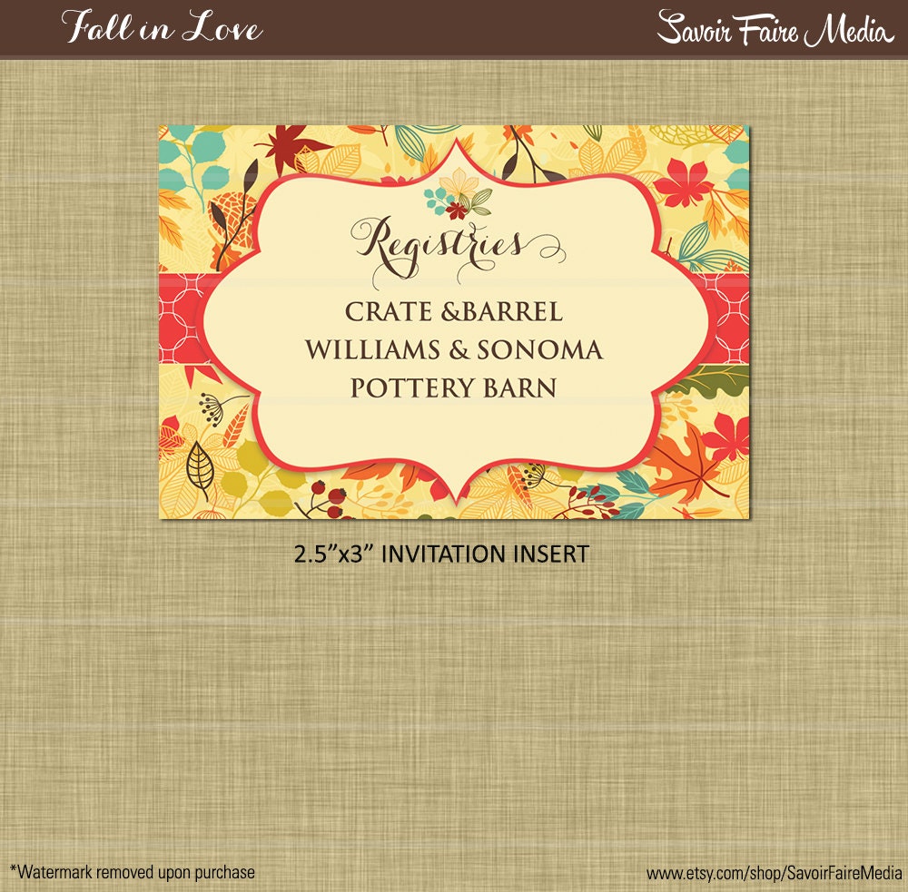 Fall Luncheon Invitations 7