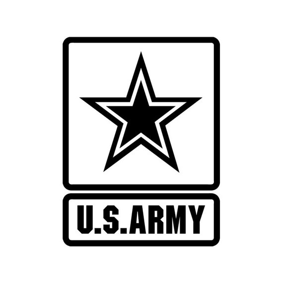 US Army Logo Proud America Star Custom Select Color by BVStickers