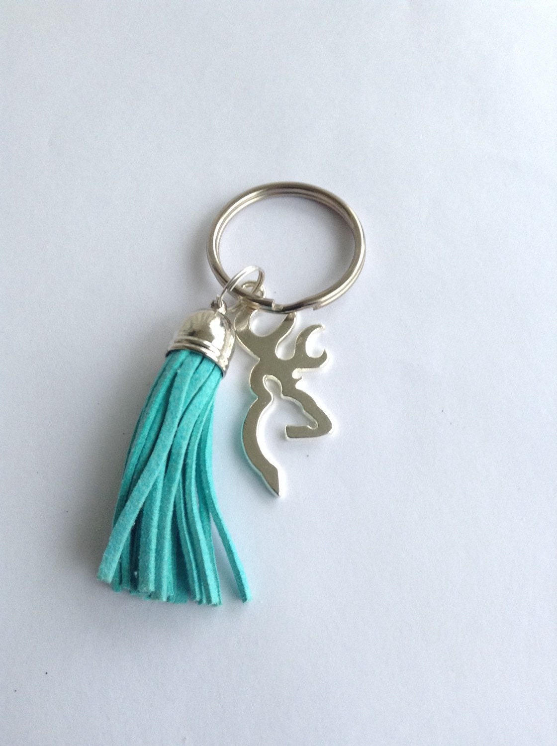 Browning Girl Keychain Country Buck Girl Keychain Silver