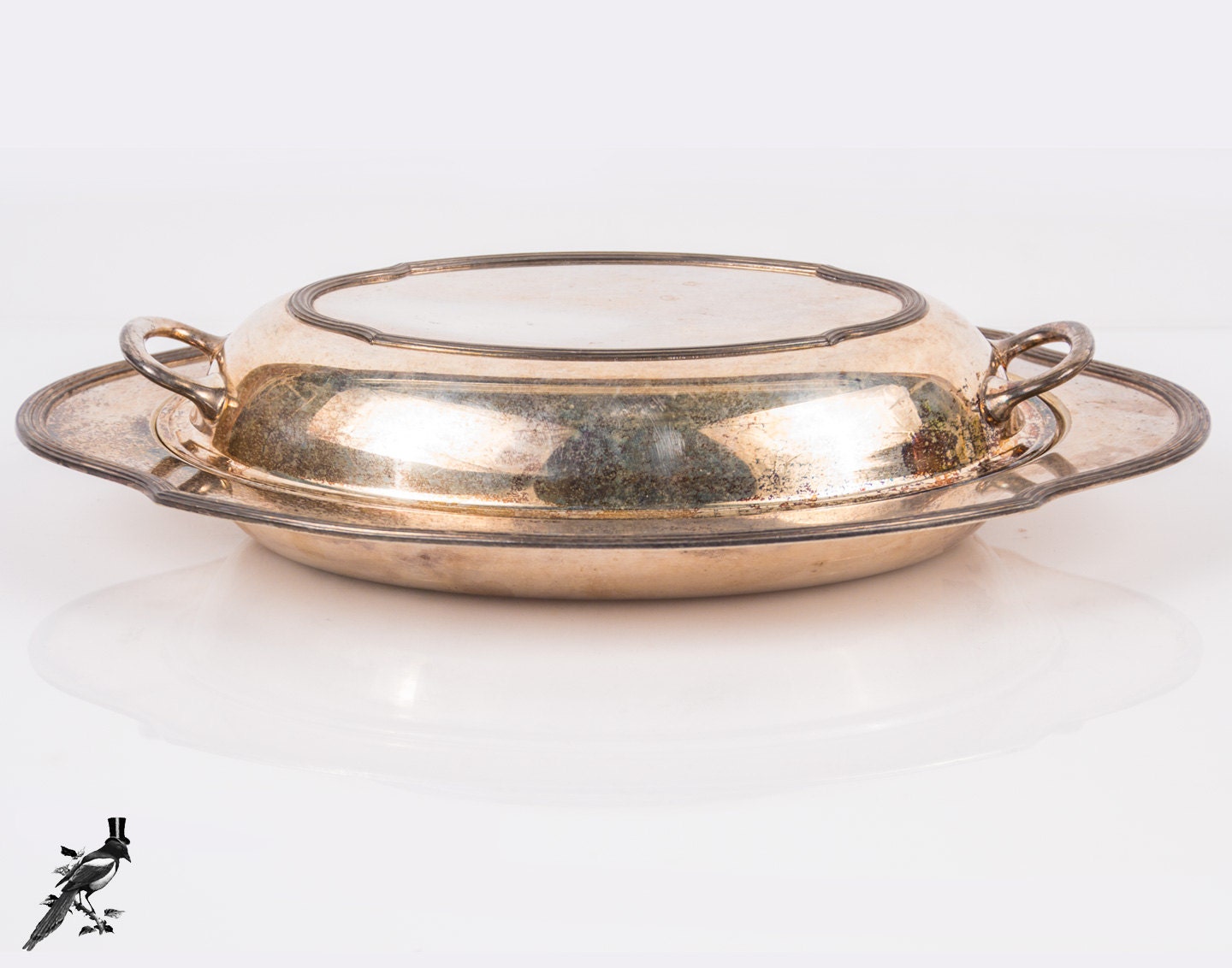 EPNS Silver Plated / Silverplated Two Handled Covered Serving