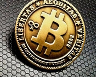 High Quality Bitcoin Lapel Pin 1" Diecast Metal