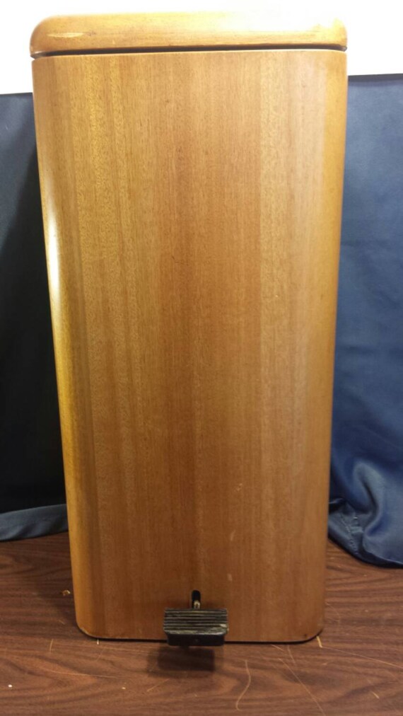 Vintage Hamilton Wooden Trash Can SOLD