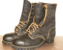 Vintage Santa Rosa Steel Toe Logger Boots