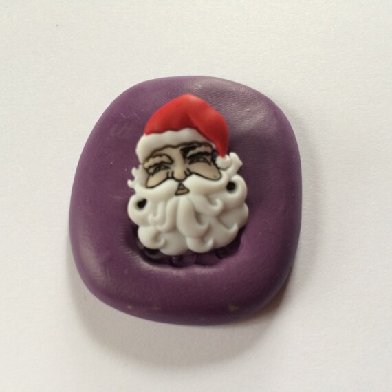 Small Santa Face Mold Mould Resin Mold Wax Mold by MoldsByTracy